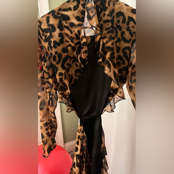 Boutique Leopard Print Gown - Picture 4 of 6